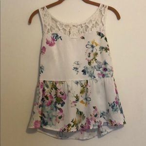 Floral tank top